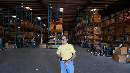 Bill at OBR shipping warehouse