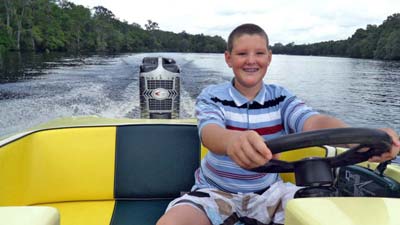 BOY BOATING