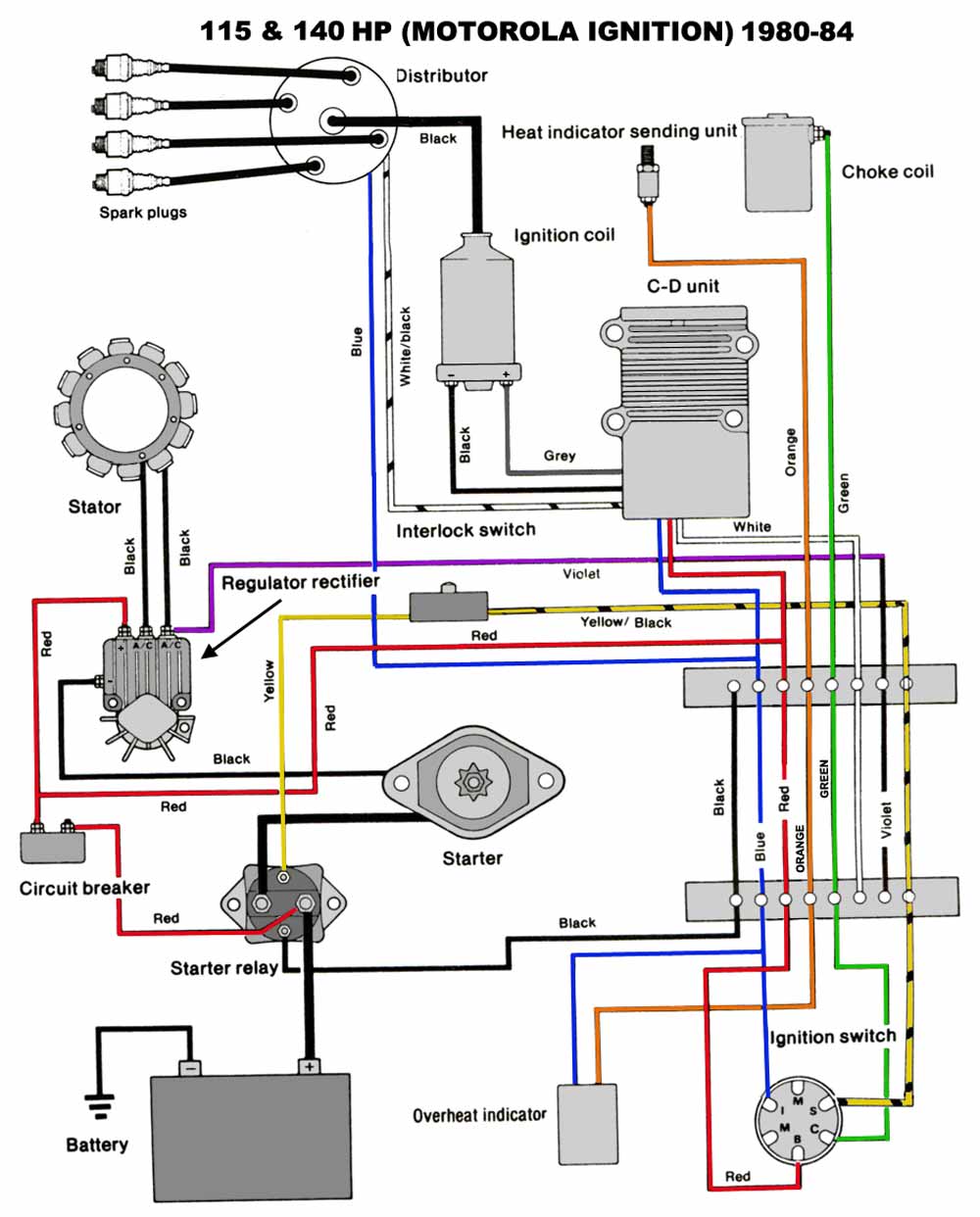 Mastertech Marine -- Chrysler & Force Outboard Wiring Diagrams 1996 force 90 hp outboard wiring diagram 