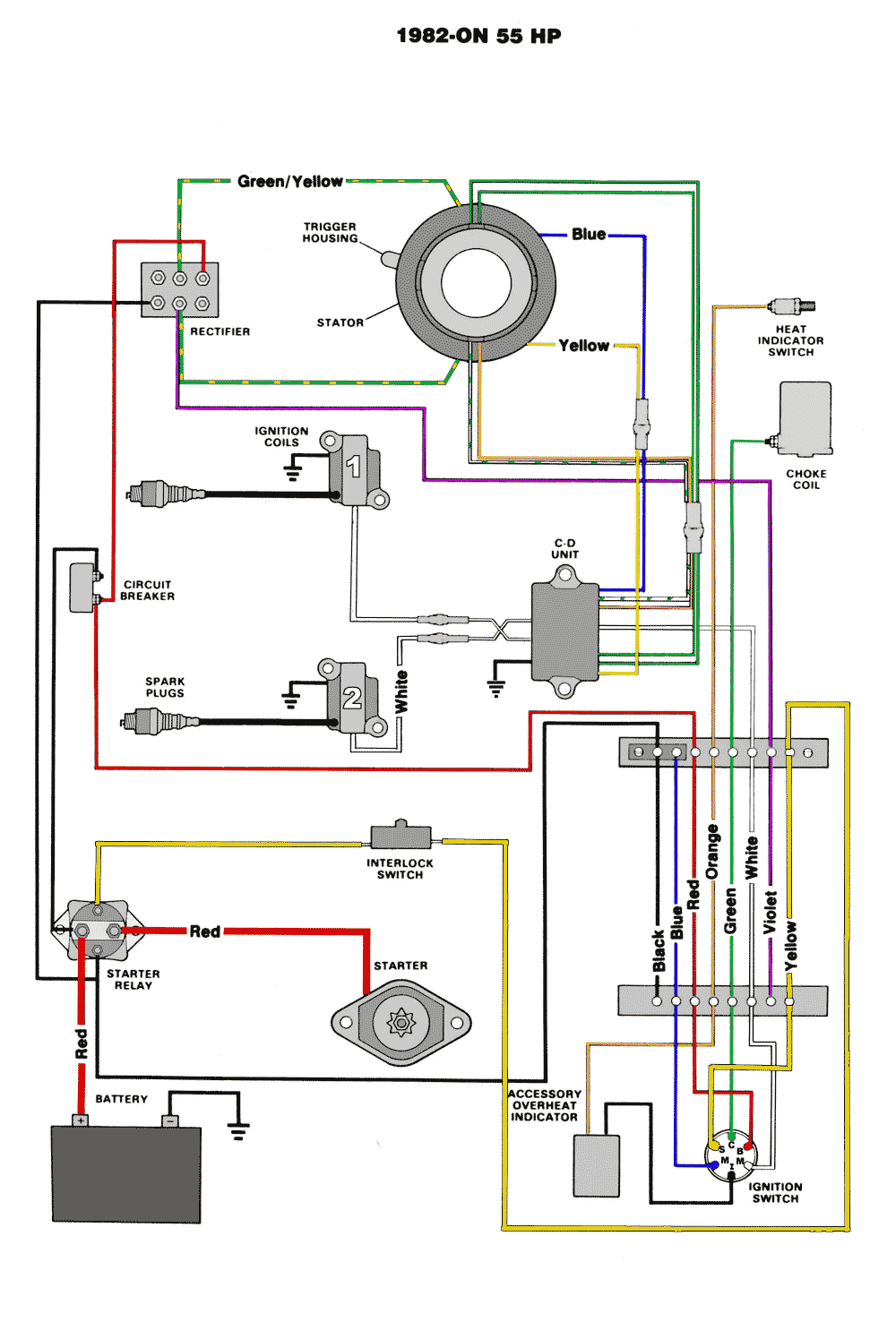 Mastertech Marine -- Chrysler & Force Outboard Wiring Diagrams 1996 force 90 hp outboard wiring diagram 