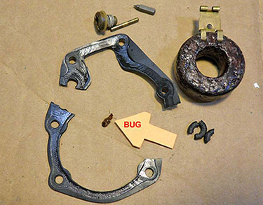 Johnson Evinrude carb disassembled